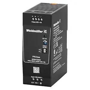 Alimentation à découpage PRO BAS 240W 48V 5A, montage sur Rail DIN