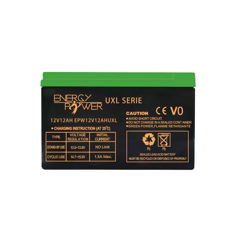 Batterie ENERGY POWER UXL Longue Life 12V 12Ah - Batterie Plomb Étanche - Bac V0